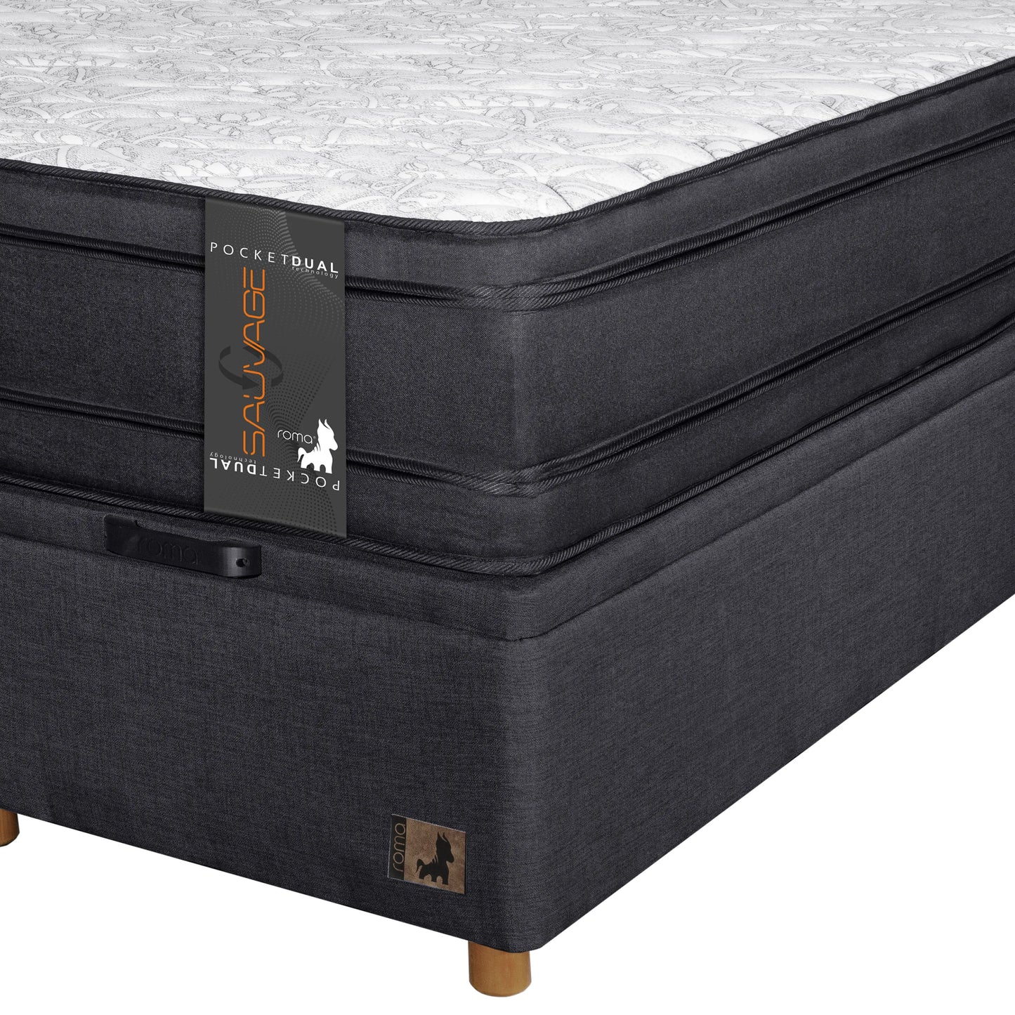 Combo Sauvage Cama Baúl 2P