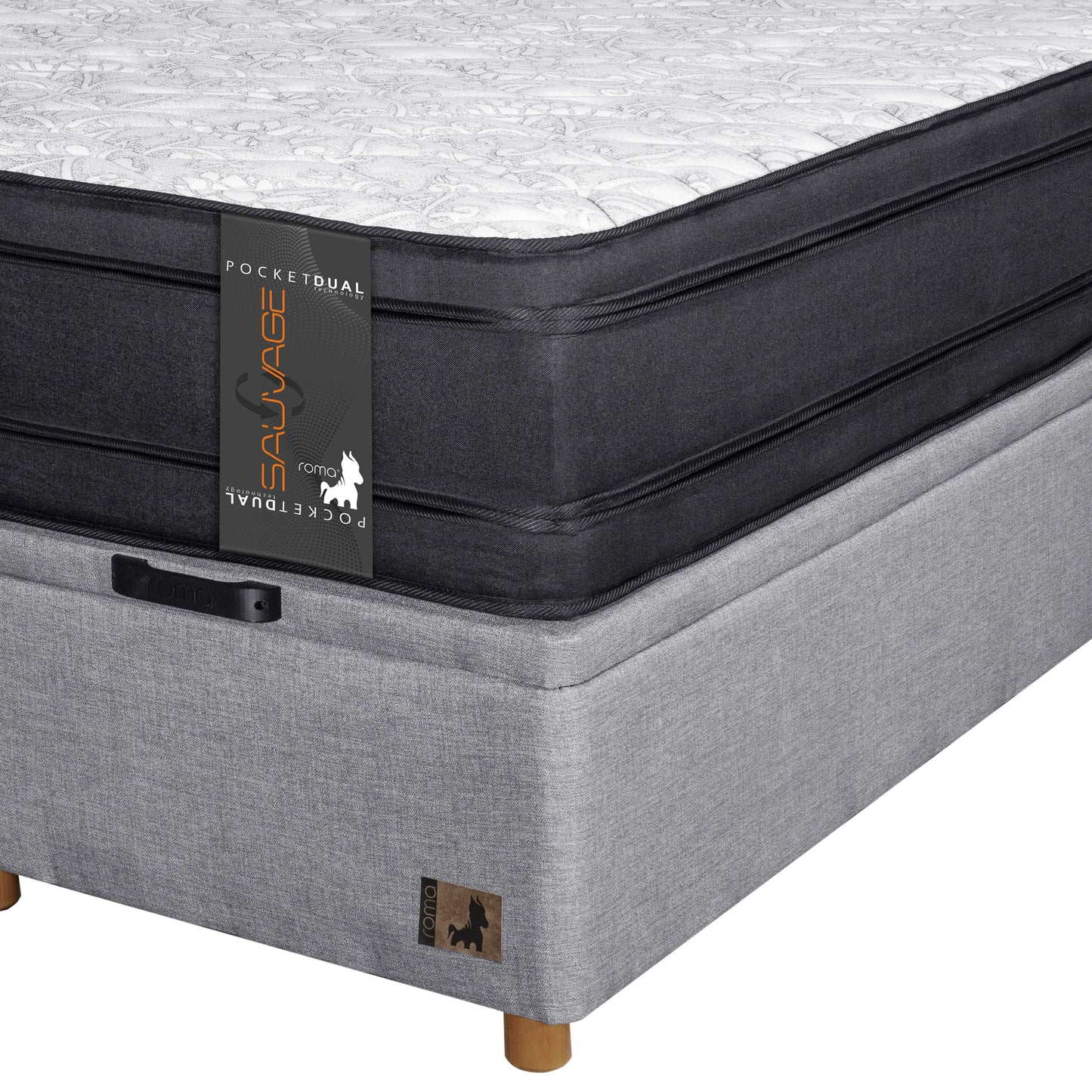 Combo Sauvage Cama Baúl 2P