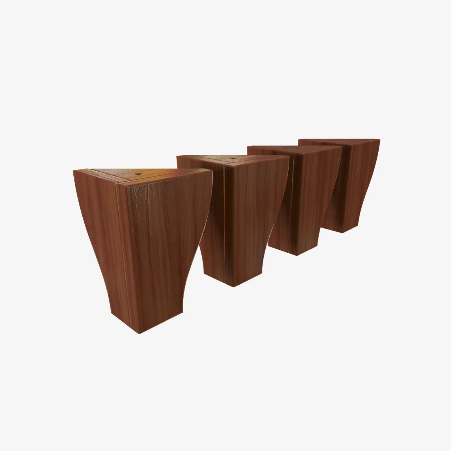 Set 4 Patas Roma Madera 20 Cm Miel