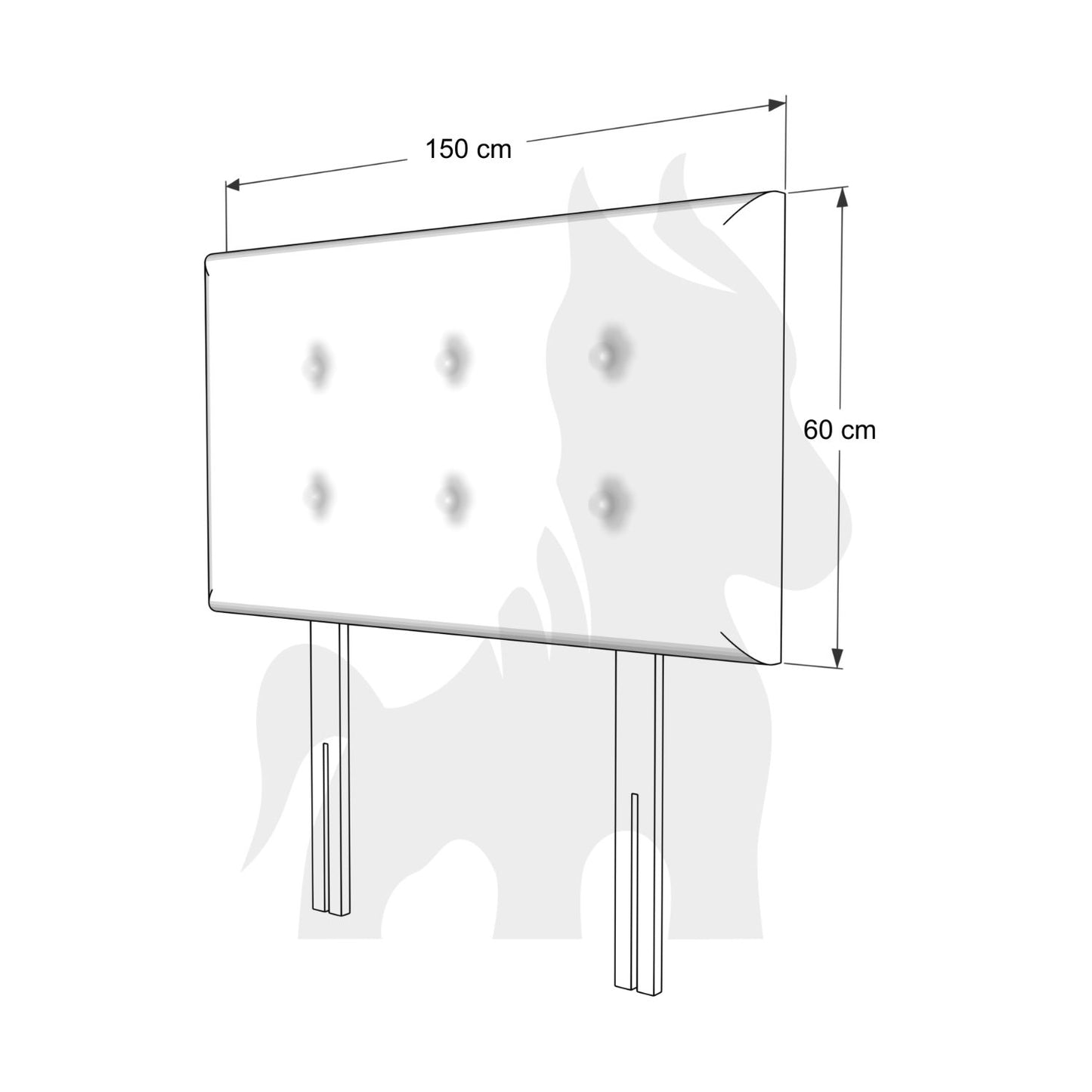 Respaldo Roma Catania Lino 2P 150X60 Cm