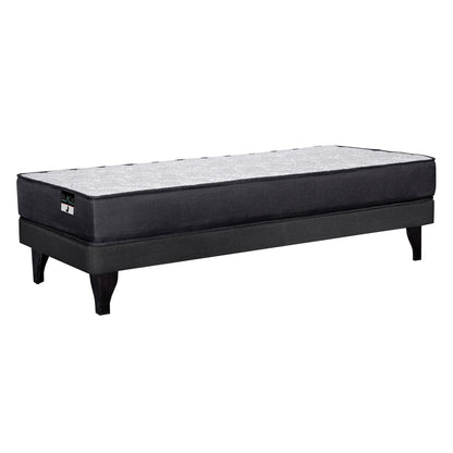 Cama Europea Roma Black 1,5P