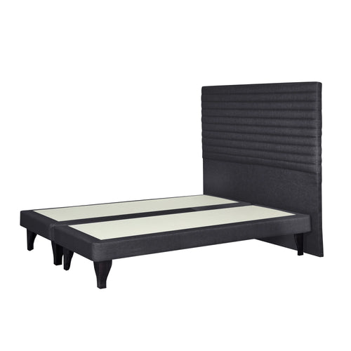 Base Europea Roma Black 2 Plazas + Respaldo