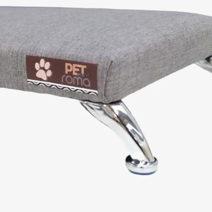 Cama Mascota Roma Lino Gris Large